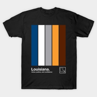 Louisiana State Flag  // Original Minimalist Artwork Poster Design T-Shirt